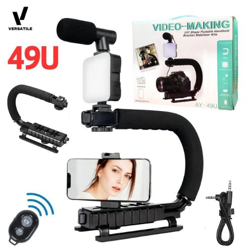 U SHAPED VIDEO MAKING HANDHELD STABILIZER KIT AY-49U